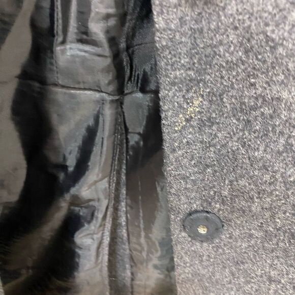 Madewell grey button front peacoat, size x small - Picture 16 of 16